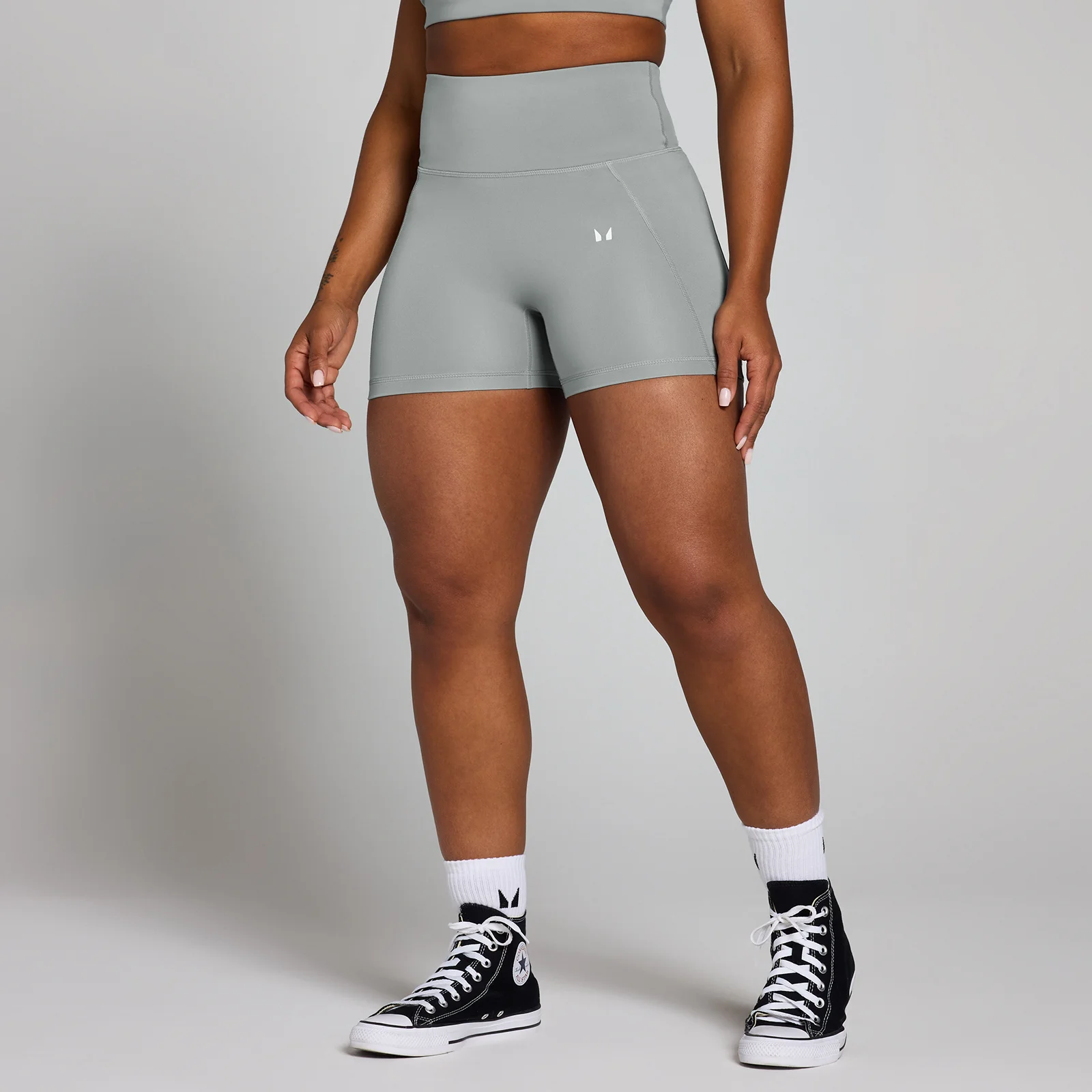 Short d’entraînement graphique MP Origin pour femmes – Gris fossile - XSImage1
