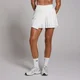 Jupe-culotte plissée asymétrique MP Tempo pour femmes – Blanc