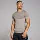T-shirt sans coutures à manches courtes MP pour hommes – Brun clair chiné