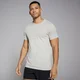 T-shirt sans coutures à manches courtes MP pour hommes – Gris ciel chiné