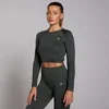 Crop top sans coutures à manches longues MP Shape pour femmes