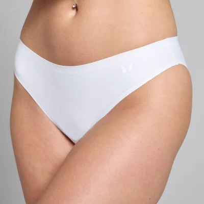 Culotte discrète de style bikini taille mi-haute MP pour femmes (lot de 3) – Blanc - MImage8