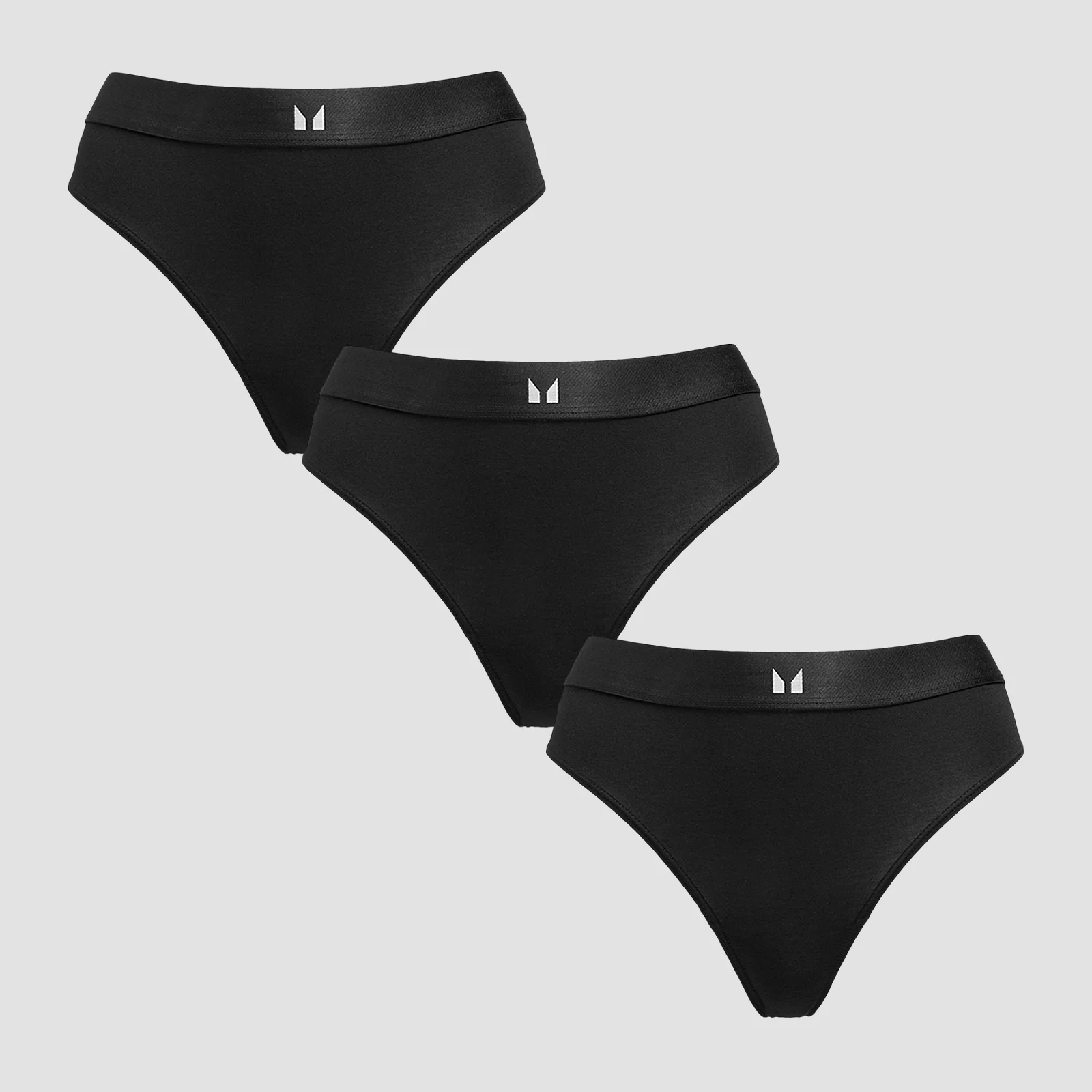 MP Women's Mid Rise Bikini Brief (3 Pack) - Black - XLImage1