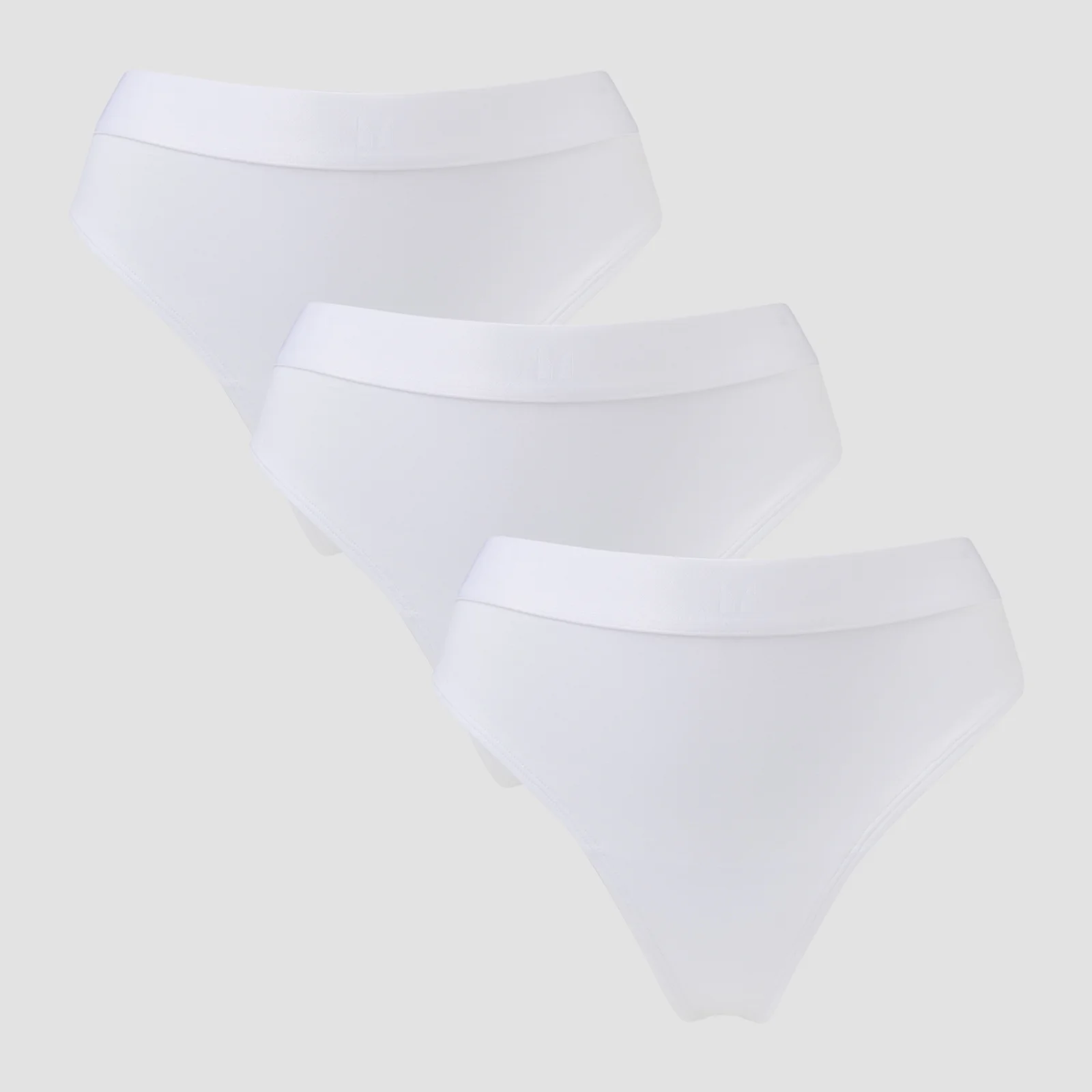 String taille mi-haute MP pour femmes (lot de 3) – Blanc - SImage1