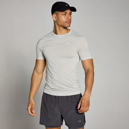 T-shirt moulant sans coutures MP Velocity pour hommes – Chrome