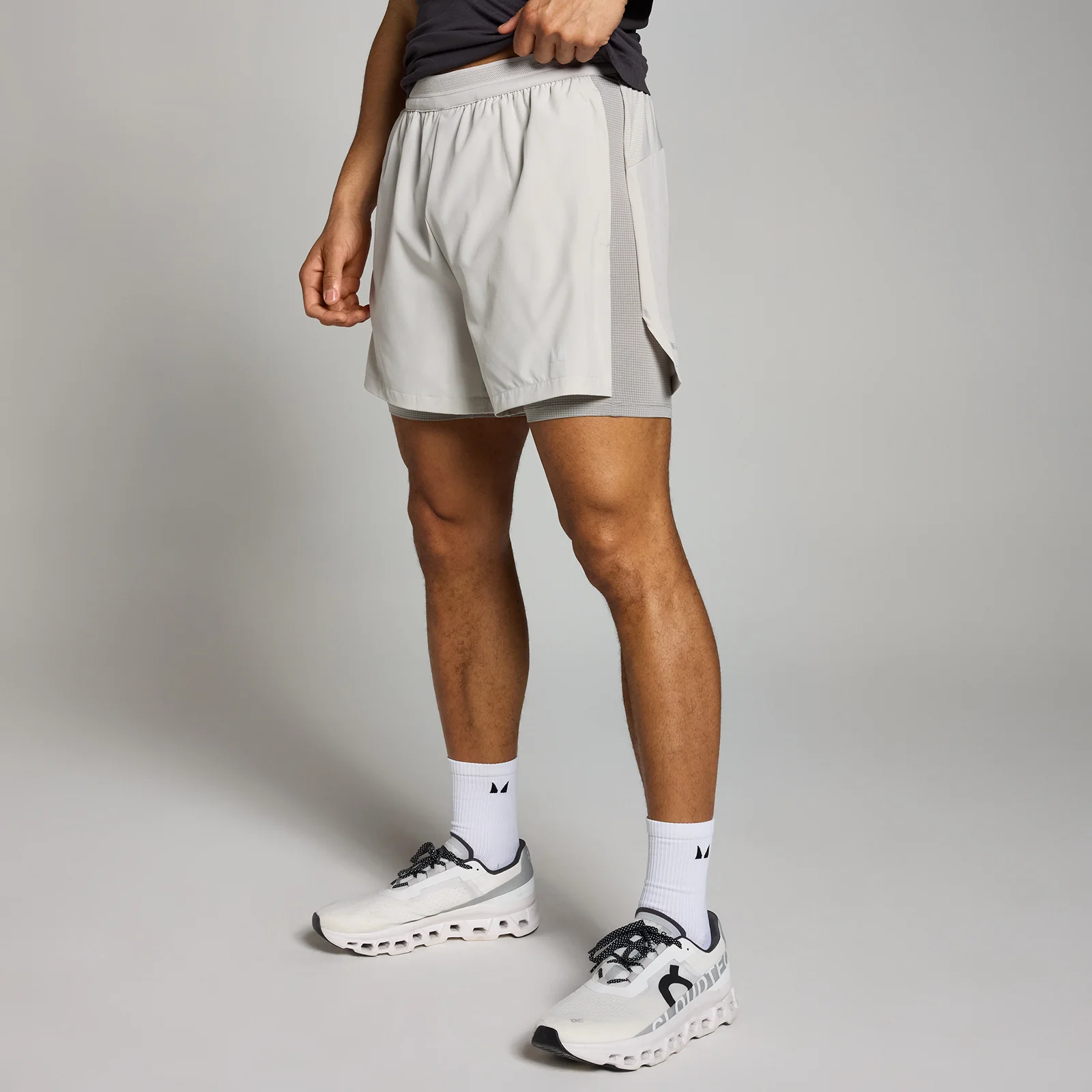 Short 2-en-1 avec entrejambe de 13 cm MP Velocity pour hommes – Chrome - XSImage1