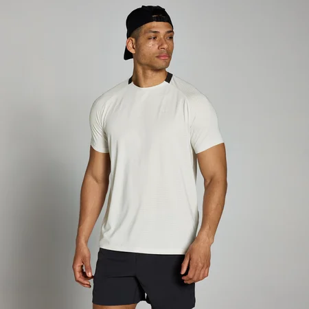 T-shirt d’entraînement quadrillé MP Tempo pour hommes – Brume
