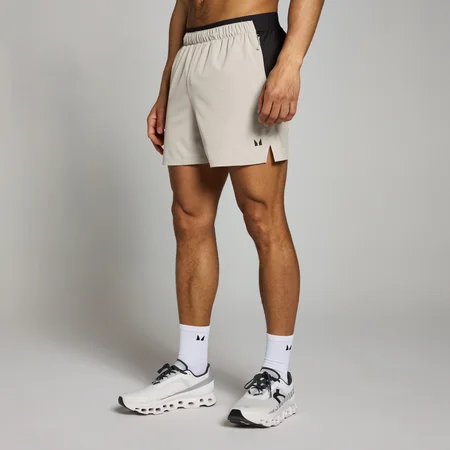 Short d’entraînement en matière tissée avec entrejambe de 13 cm MP Tempo pour hommes – Gris tourterelle