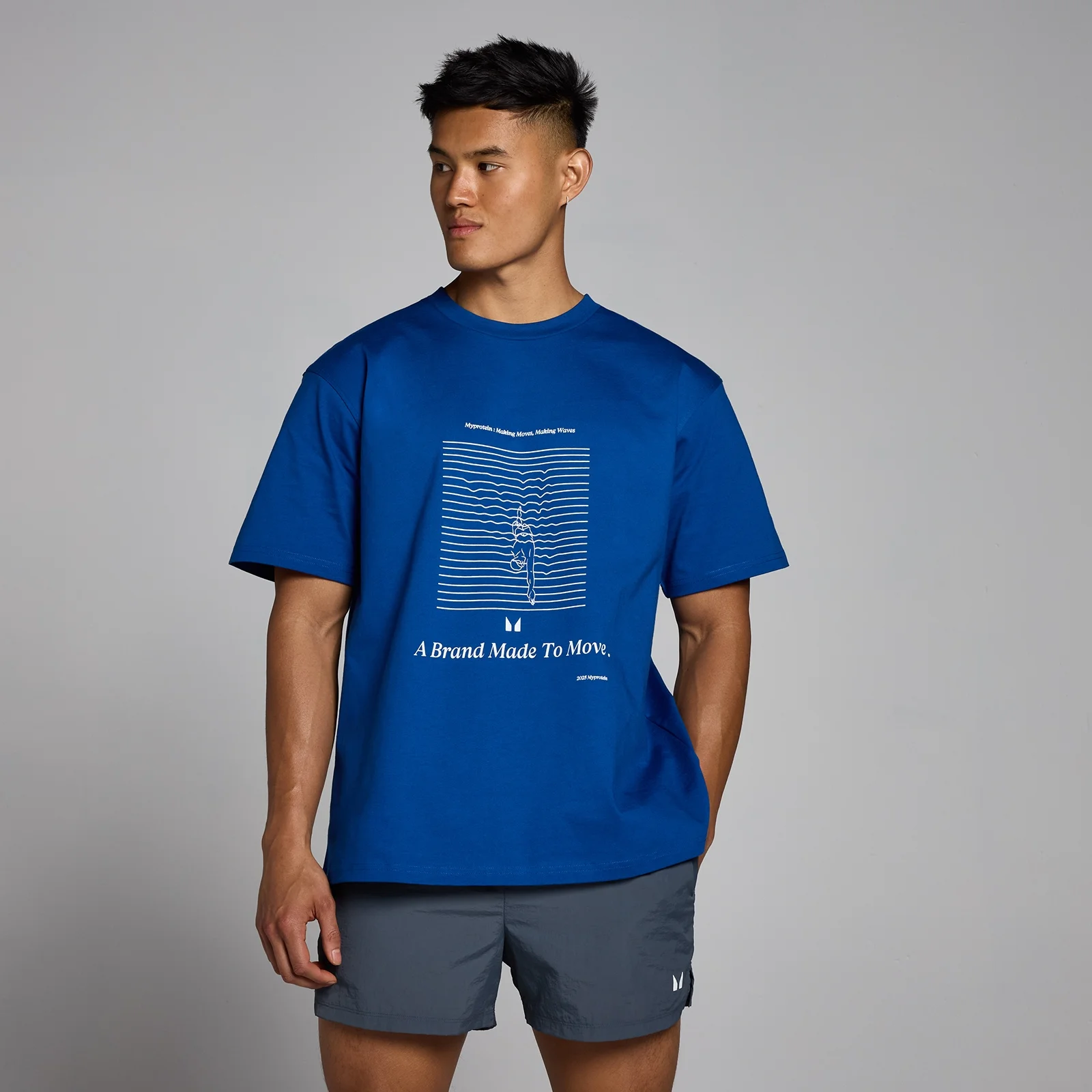 T-shirt à imprimé graphique MP Swim – Bleu pur - XXS - XSImage1
