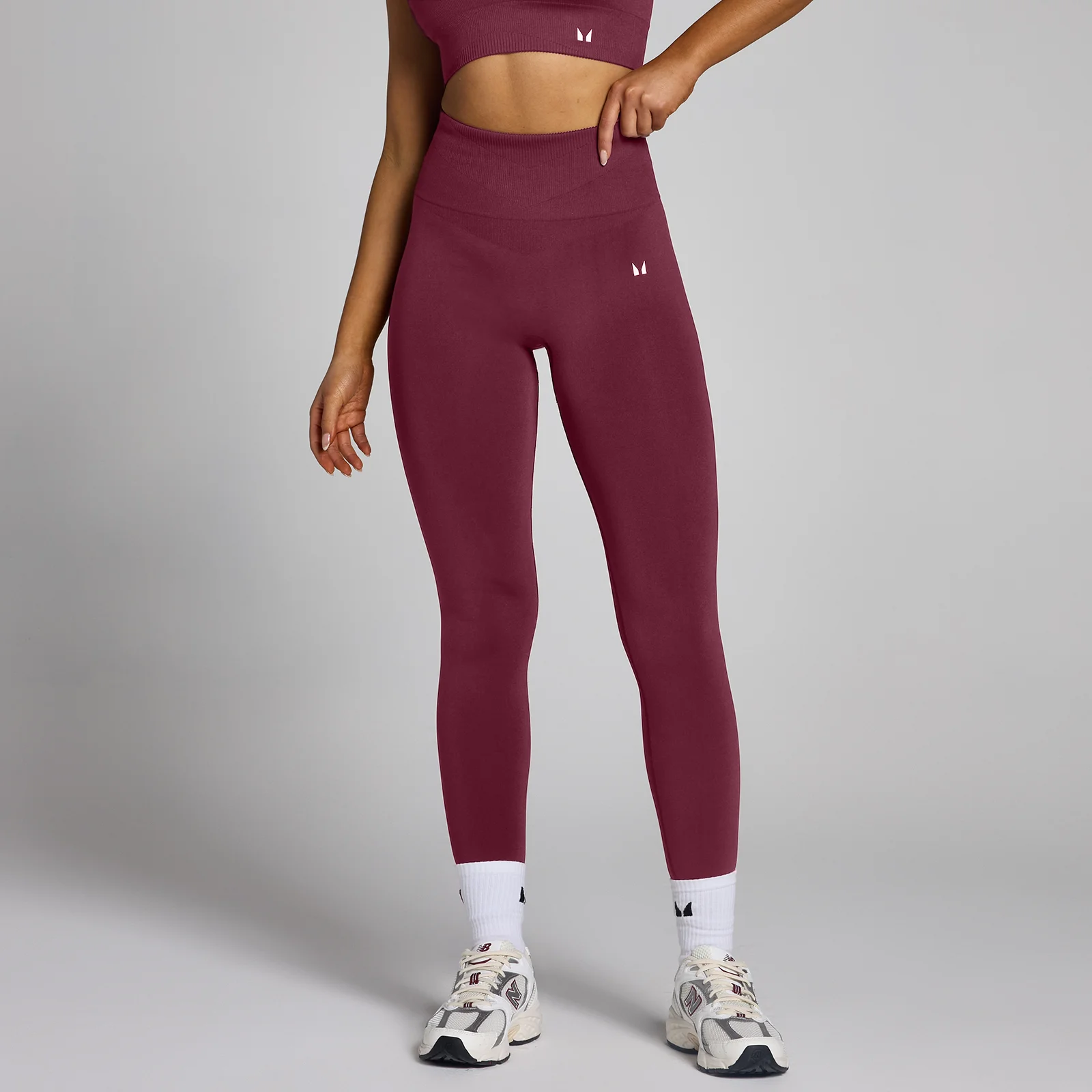 Legging sans coutures MP Tempo pour femmes – Vin rouge - LImage1