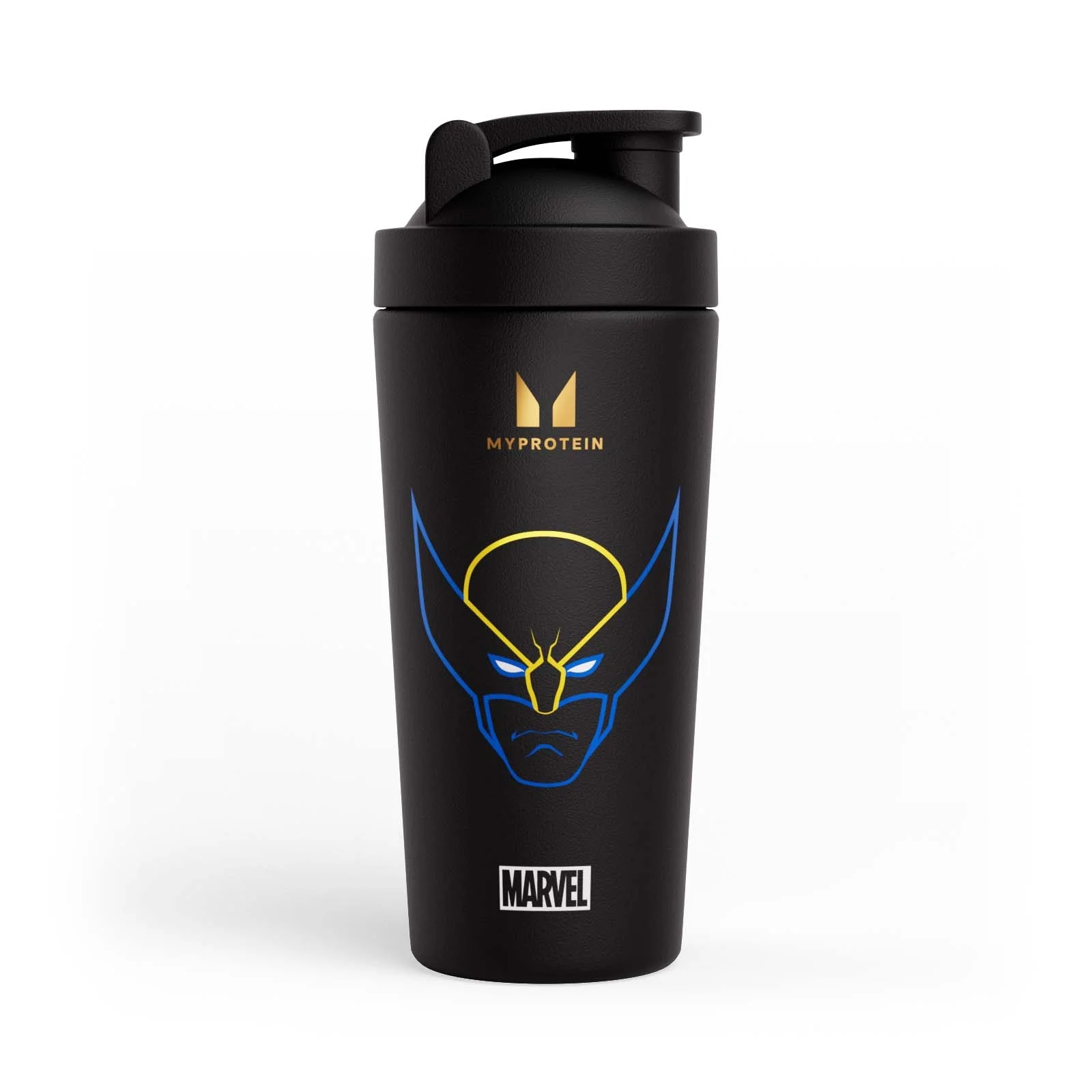 Shaker Wolverine en acier inoxydable recyclé Myprotein – NoirImage1