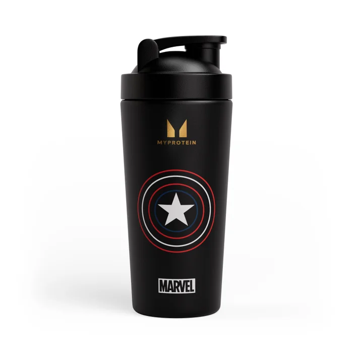 Shaker Captain America en acier inoxydable