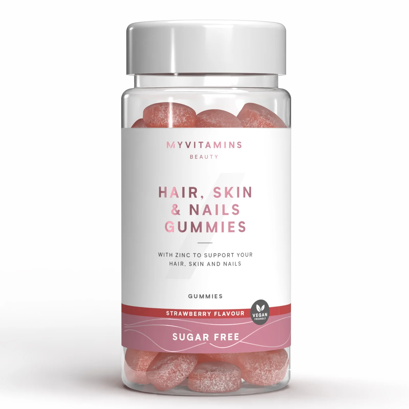 Gummies cheveux, ongles et peau - 60 Gummies - 30portions - Sugar Free StrawberryImage1