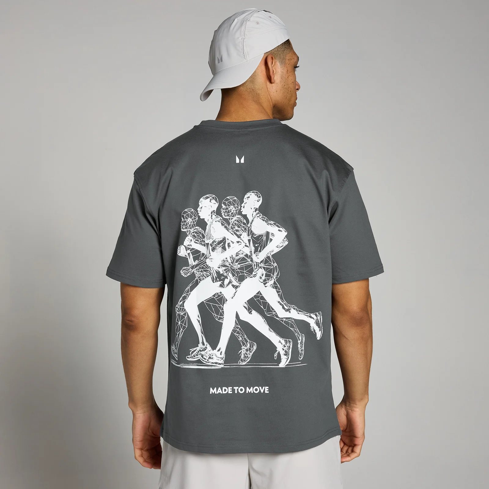 T-shirt de course à imprimé graphique MP Velocity Ultra – Gris foncé - XXS - XSImage1