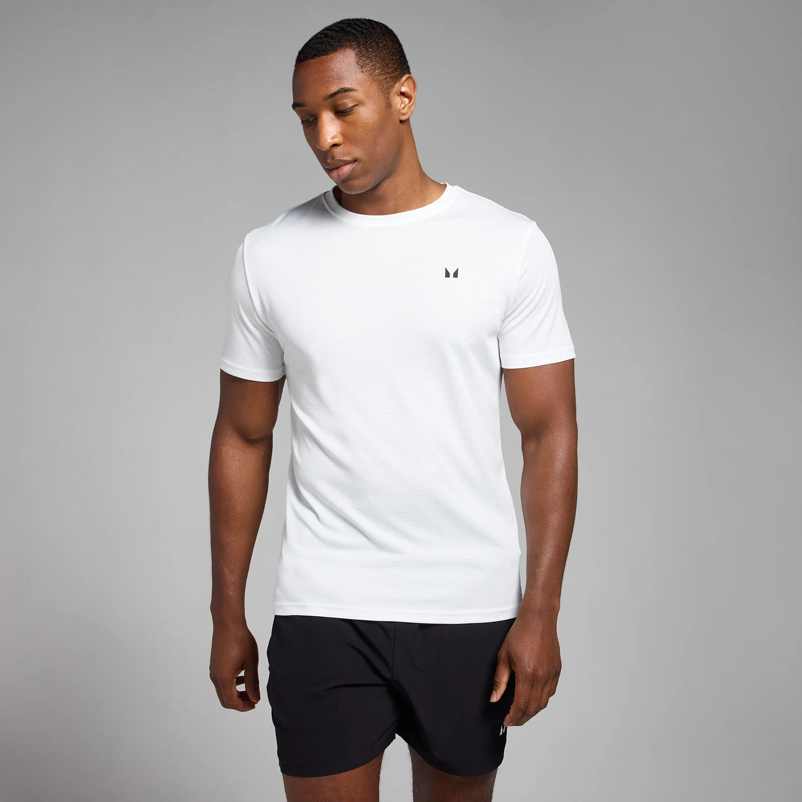 T-shirt d’entraînement texturé MP Active pour hommes – Blanc - XSImage1