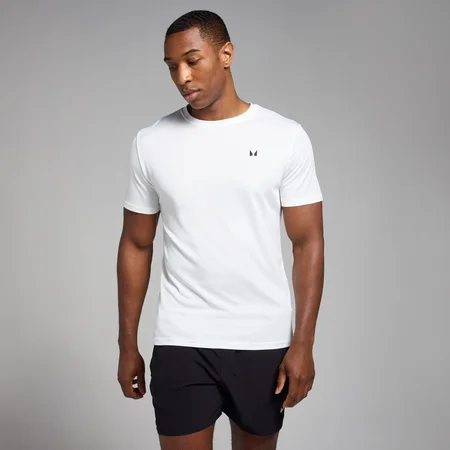 T-shirt d’entraînement texturé MP Active pour hommes – Blanc
