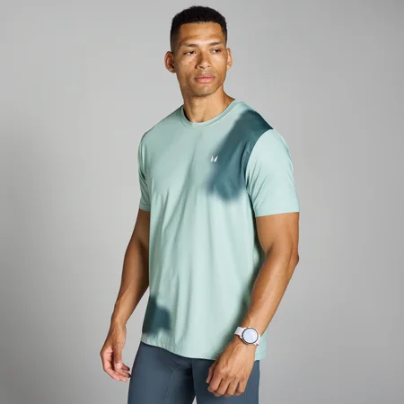 T-shirt imprimé en maille filet MP Velocity pour hommes – Gris brume