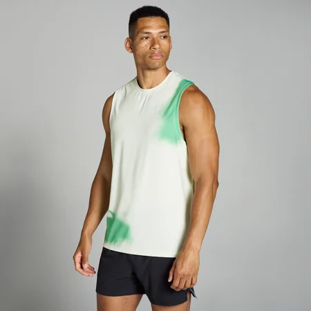Débardeur imprimé en maille filet MP Velocity pour hommes – Blanc