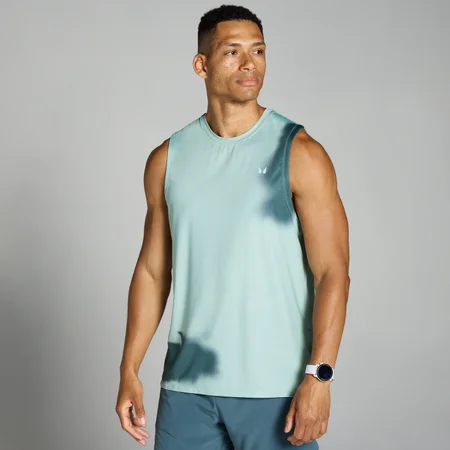 Débardeur imprimé en maille filet MP Velocity pour hommes – Gris brume