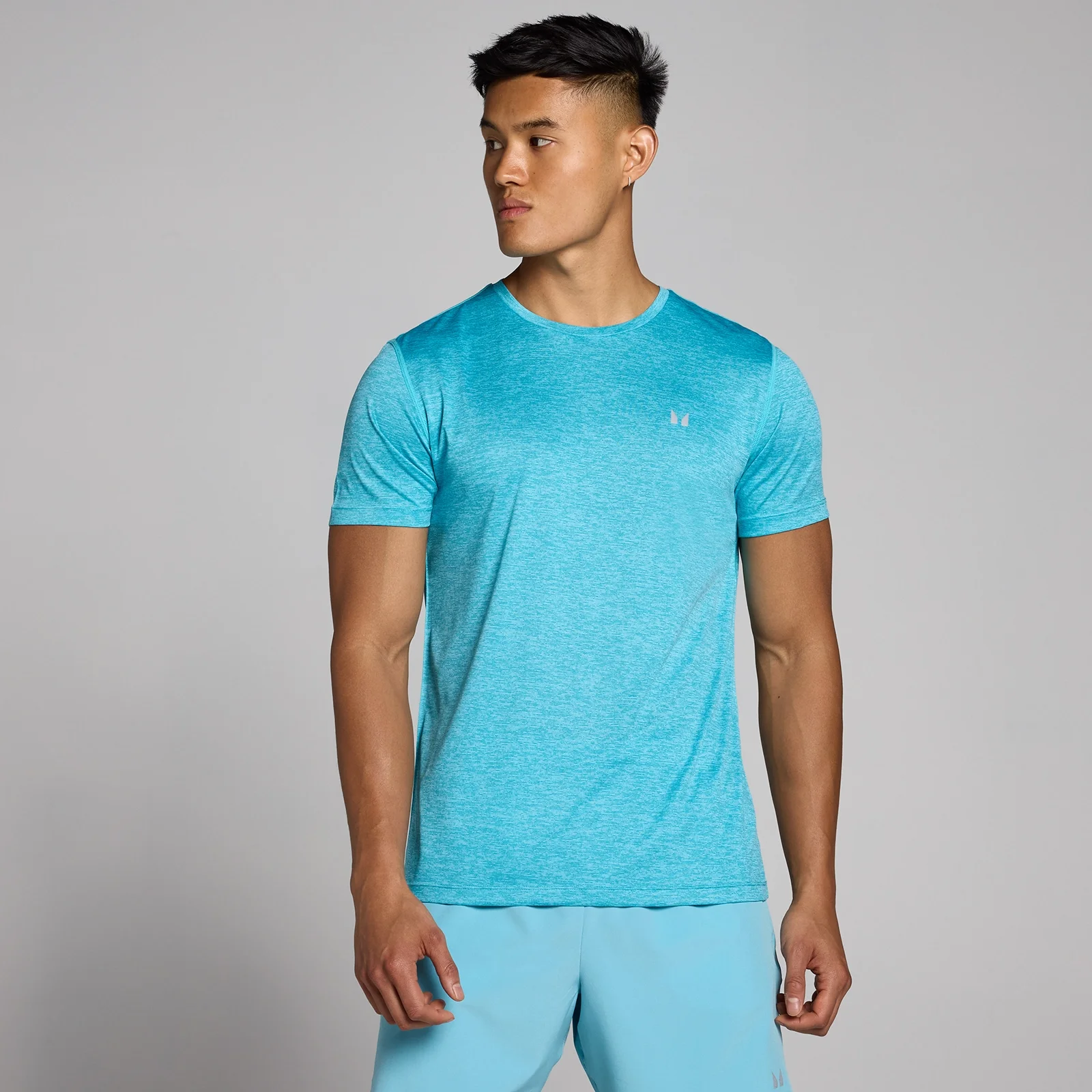 T-shirt chiné MP Tempo pour hommes – Cyan - XSImage1
