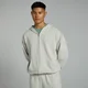 Sweat à capuche zippé MP Tempo pour hommes – Cendre