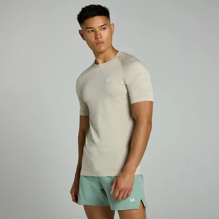 T-shirt sans coutures MP Tempo pour hommes – Cendre