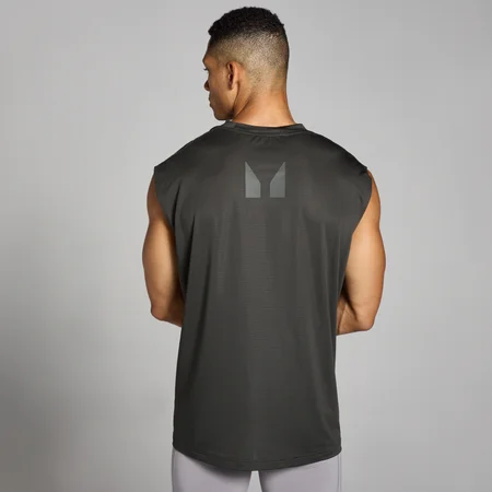Débardeur d’entraînement oversize en maille filet MP Tempo pour hommes – Gris nuit