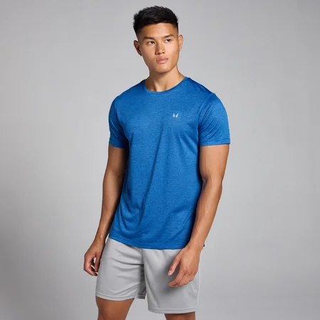 T-shirt chiné MP Tempo pour hommes – Bleu pur
