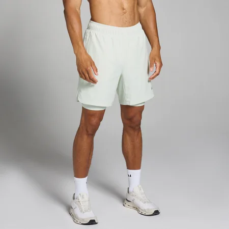 Short d’entraînement 2-en-1 MP pour hommes – Vert brume