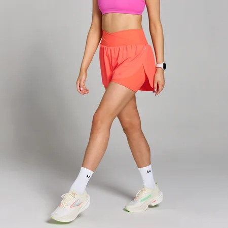 Short de course plissé MP Velocity pour femmes – Ambre