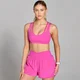 Brassière de sport double épaisseur MP Tempo pour femmes – Rose violet