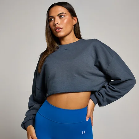Haut court souple à manches longues MP Tempo pour femmes - Bleu nuit