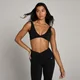 Brassière de sport torsadée sur le devant MP Tempo pour femmes – Noir