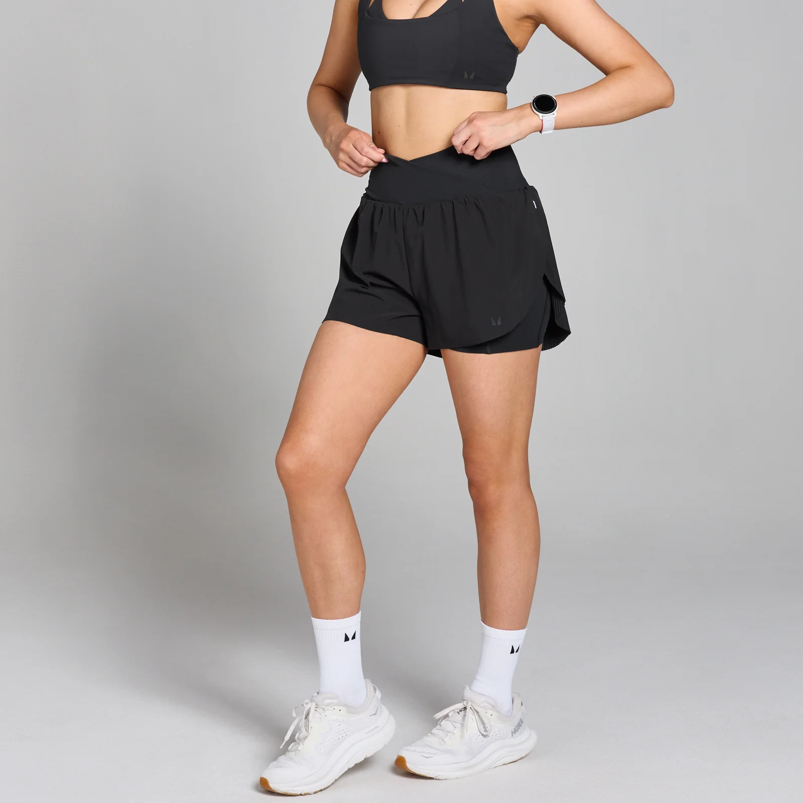 Short de course plissé MP Velocity pour femmes – Noir - XSImage1