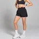 Short de course plissé MP Velocity pour femmes – Noir