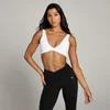 Brassière de sport torsadée sur le devant MP Tempo pour femmes – Blanc