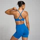 Brassière de sport torsadée à l’arrière MP Tempo pour femmes – Bleu pur