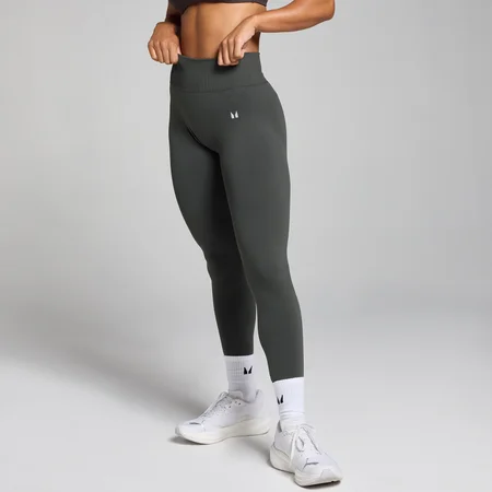 Legging sans coutures taille mi-haute MP Tempo pour femmes – Gris nuit