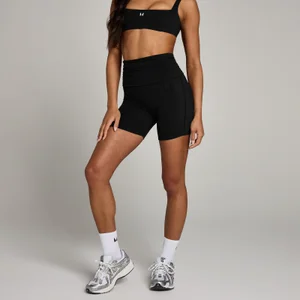 Short à ceinture rabattable MP Studio pour femmes – Noir - Size L