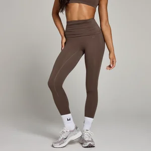 Legging à ceinture rabattable MP Studio pour femmes – Chocolat - Size XS