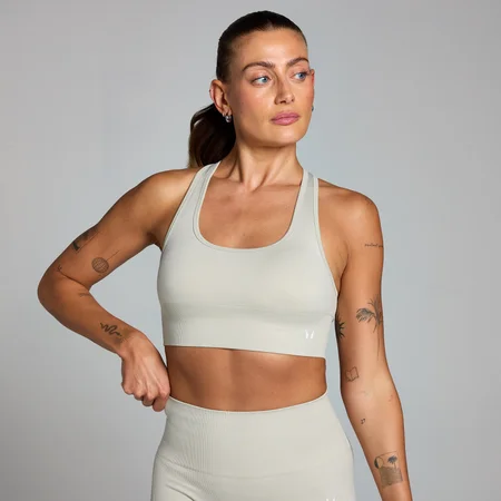 Brassière de sport sans coutures MP Shape pour femmes – Cendre
