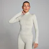 Veste zippée sans coutures MP Shape pour femmes – Cendre