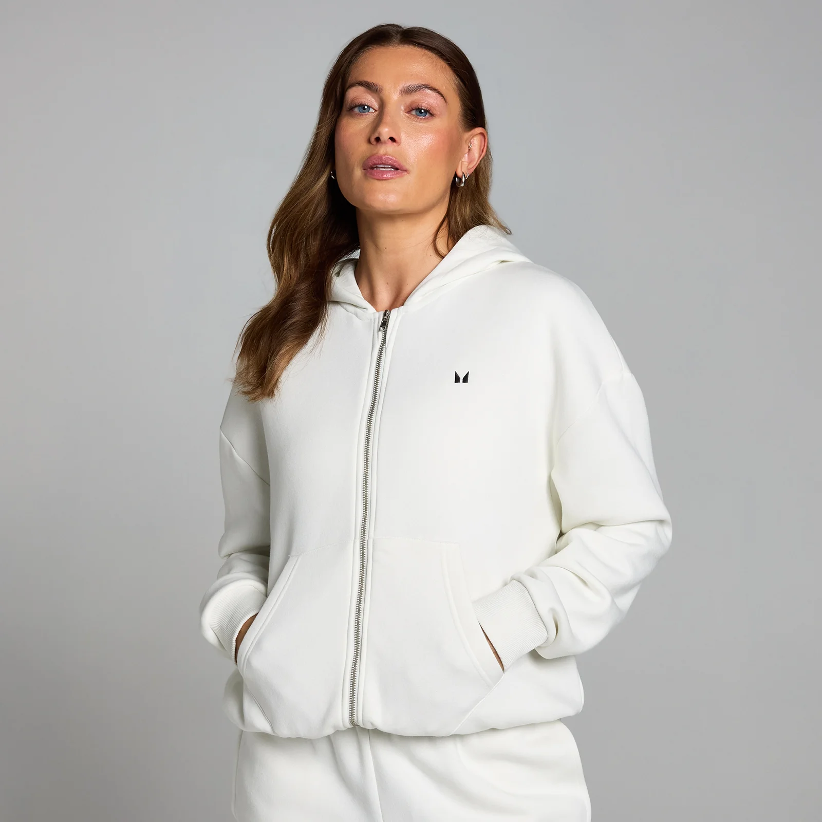Sweat à capuche zippé MP Basics pour femmes – Nuage - XSImage1