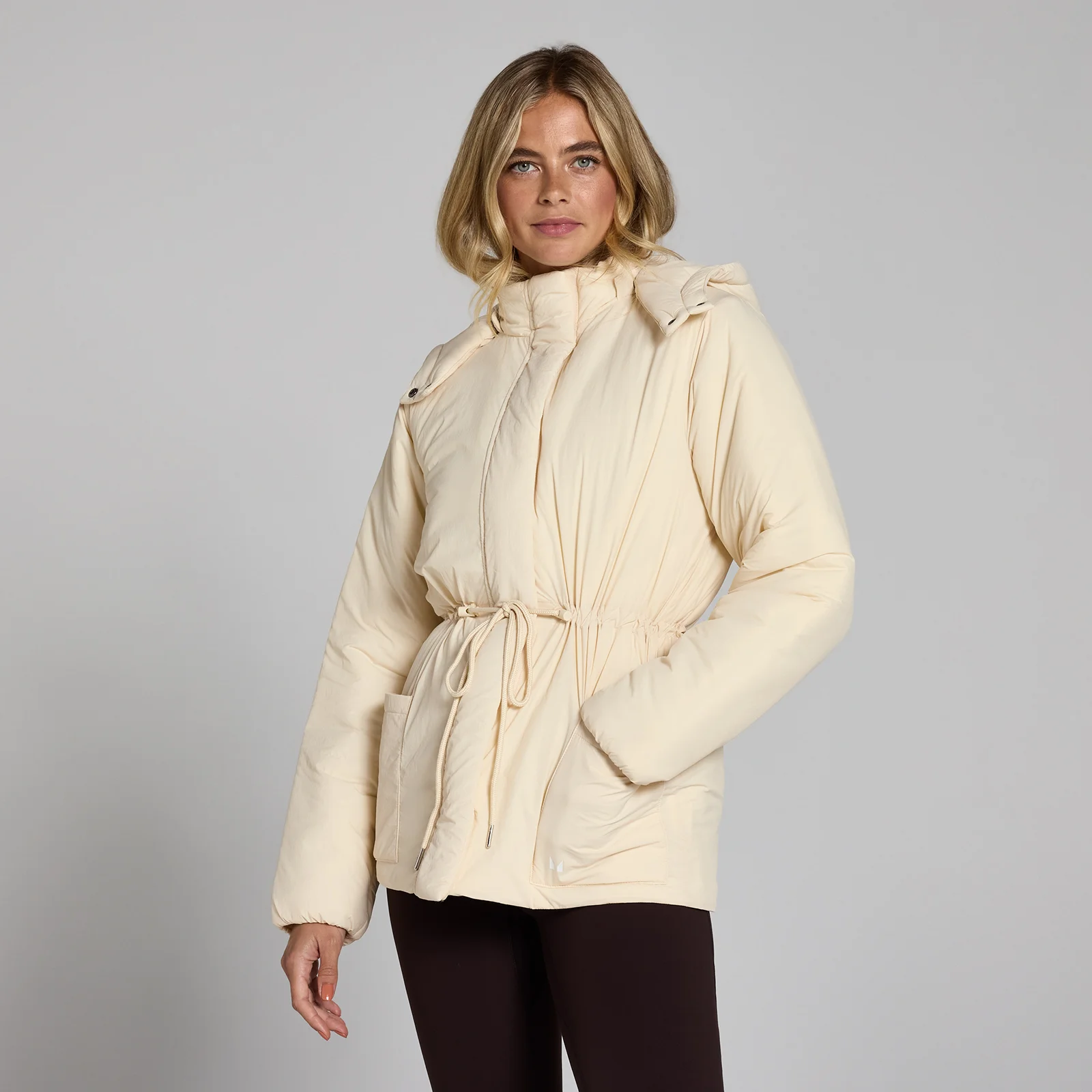 Doudoune courte à taille réglable MP pour femmes - Crème clair - XSImage1