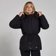 Doudoune courte à taille réglable MP pour femmes - Noir