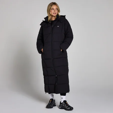 Doudoune matelassée maxi MP pour femmes – Noir