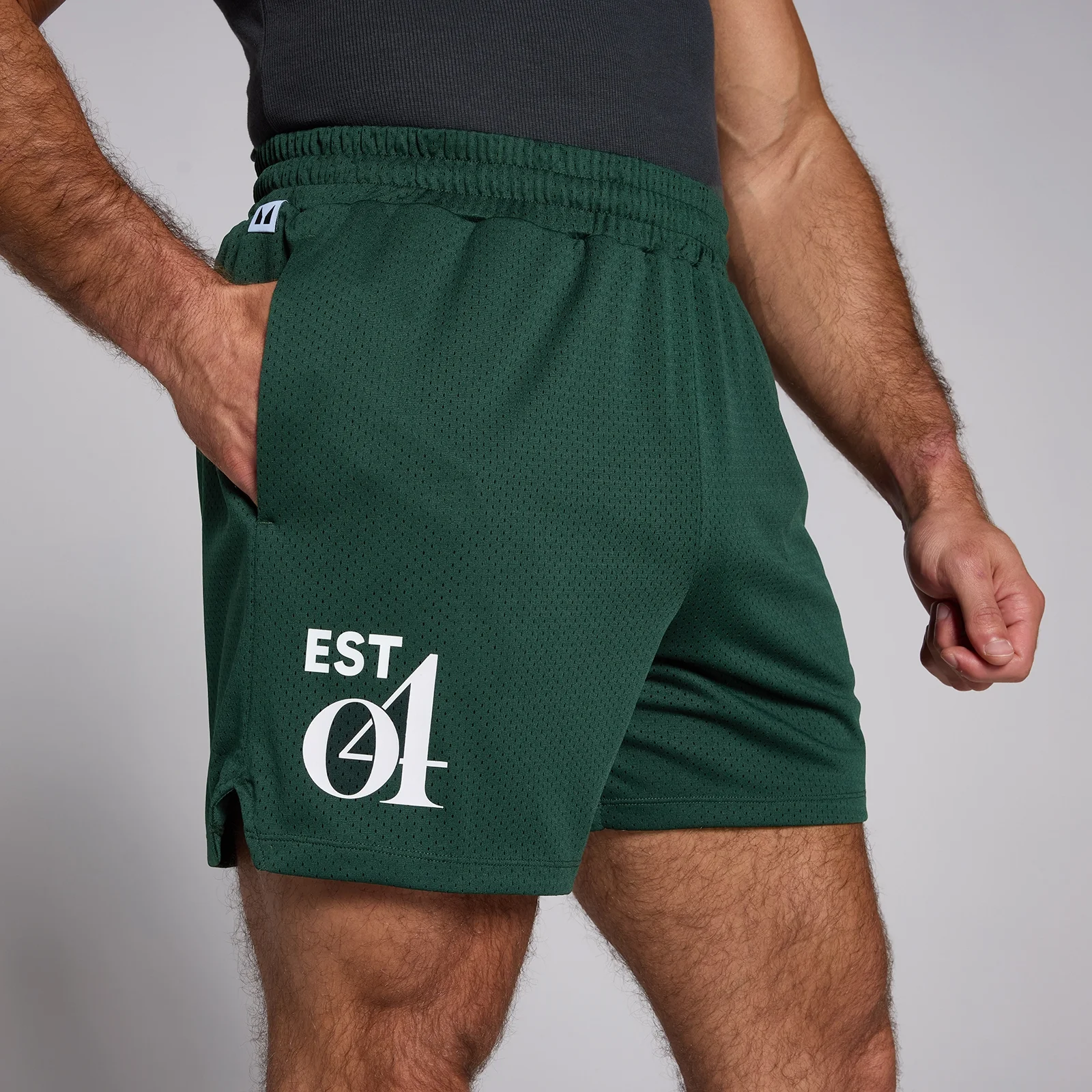 Short en maille MP pour hommes - Émeraude foncé - MImage1