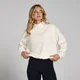Polaire à fermeture éclair ¼ et col cheminée MP pour femmes – Crème clair