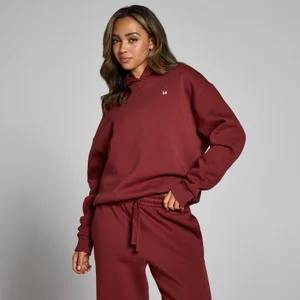 Sweat à capuche oversize MP Basics pour femmes – Cerise - Size M