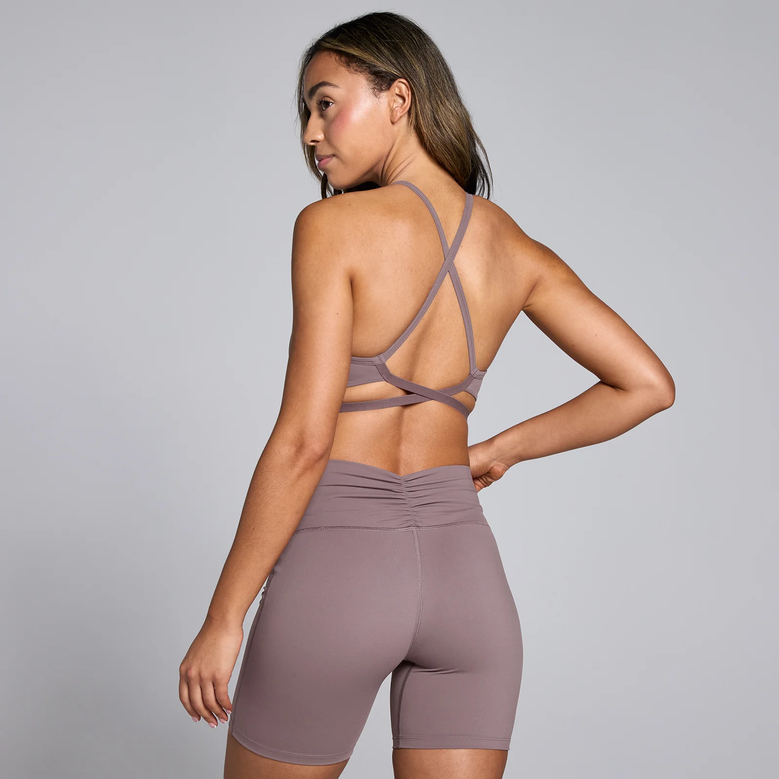 Brassière de sport dos nu à bretelles MP Tempo pour femme – Moka - XXLImage1